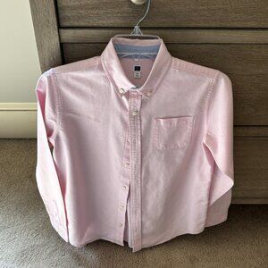 Janie and Jack Pink Cotton Dress Shirt Button Down